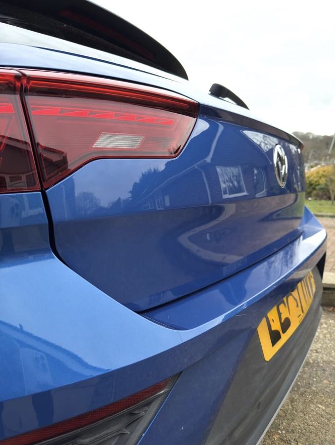 VW T-Roc boot lid dent repair Camberley Surrey after